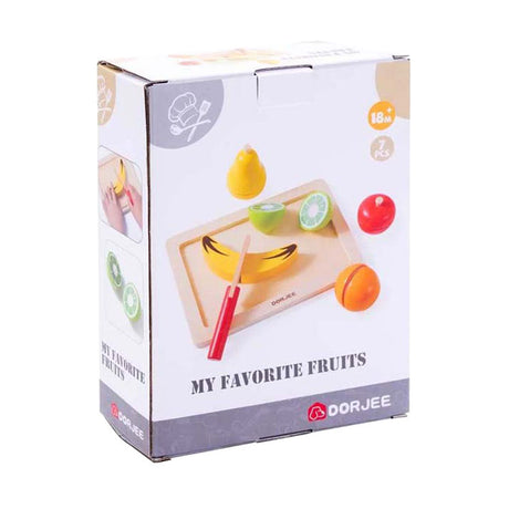 Ensemble de coupe de fruits en bois Dorjee