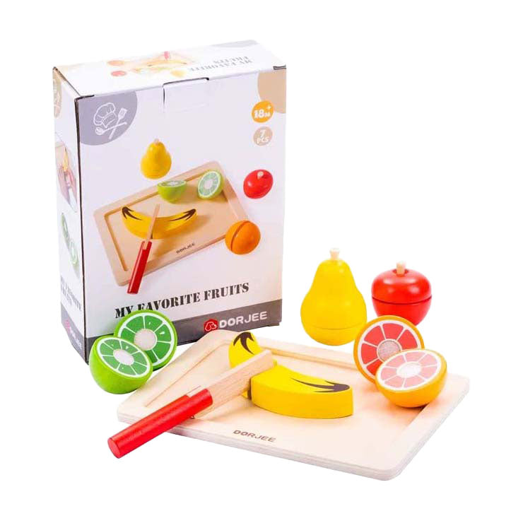 Ensemble de coupe de fruits en bois Dorjee