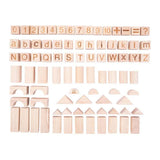Planches de construction en bois naturel, 84 pcs.