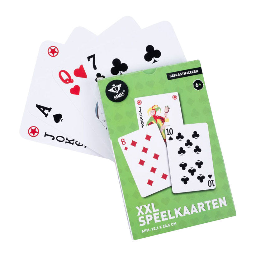 Cartes à jouer xxl 18,5 x 12 cm | 5 pièces