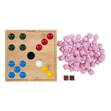 Engelhart pig hole game – bamboe – 60 siliconen varkentjes – strategisch gezelschapsspel – tactisch bordspel –