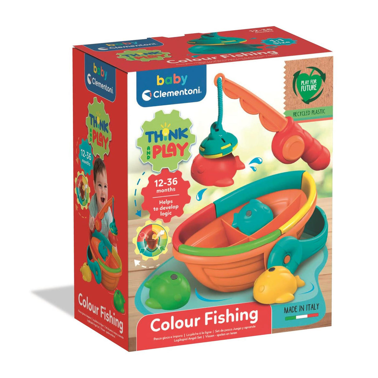 Jeu de pêche arc-en-ciel Clementoni