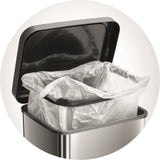 Poubelle à pédale Rotho Paso 20l argent métallisé