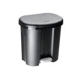 Rotho pila poubelle à pédale séparateur de déchets 2x10l noir