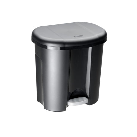 Rotho pila poubelle à pédale séparateur de déchets 2x10l noir