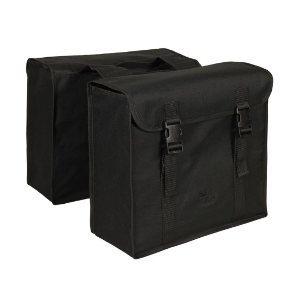 Bag du Groenlands Double noir noir. Dimensions 37x34x14cm. contenu Totaal 40L