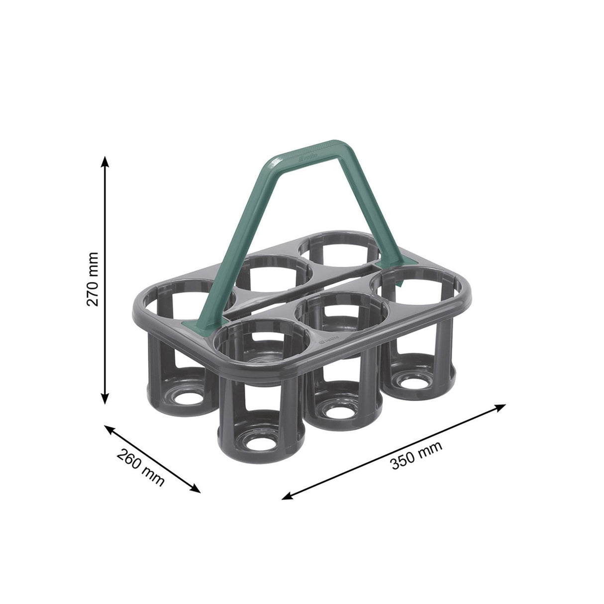 Porte-bouteilles Rotho basic anthracite