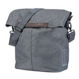 Basil City Shopper - Fietshopper, Grey Celee, 14-16L, wegańska Leder, składanie wody, odbicie, odbicie