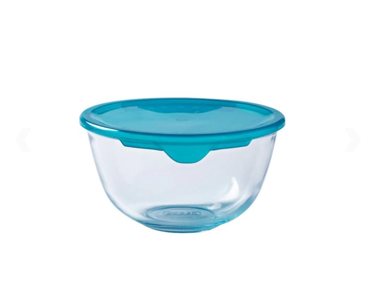 Bol mélangeur en Pyrex avec couvercle 1l ø17cm