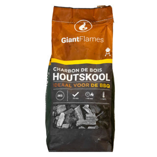 Charbon de bois fsc flammes géantes 3 kg | 2 pièces