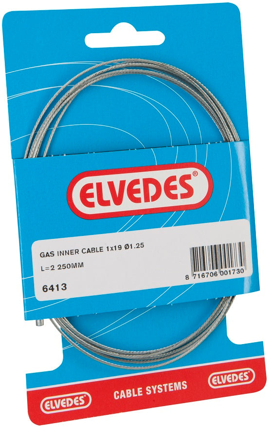 Elvedes Gas-Binnenkabel Universal 2250mm 7.7 Wire V-Nipple (på kart)