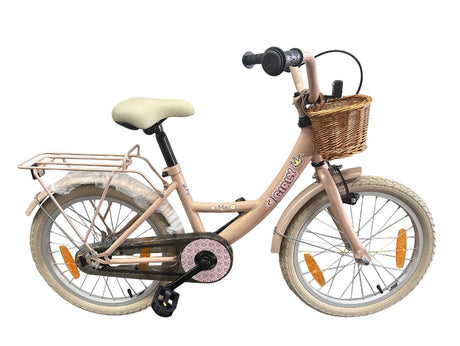 Vélo pour enfants Bikefun girly 18 pouces - avec panier et moyeu de frein - rose