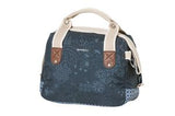 Basil Bohème Bag City Blue, elegante mano, Bolsa de manillar de hombros, repelente al agua, contenido de 8 litros