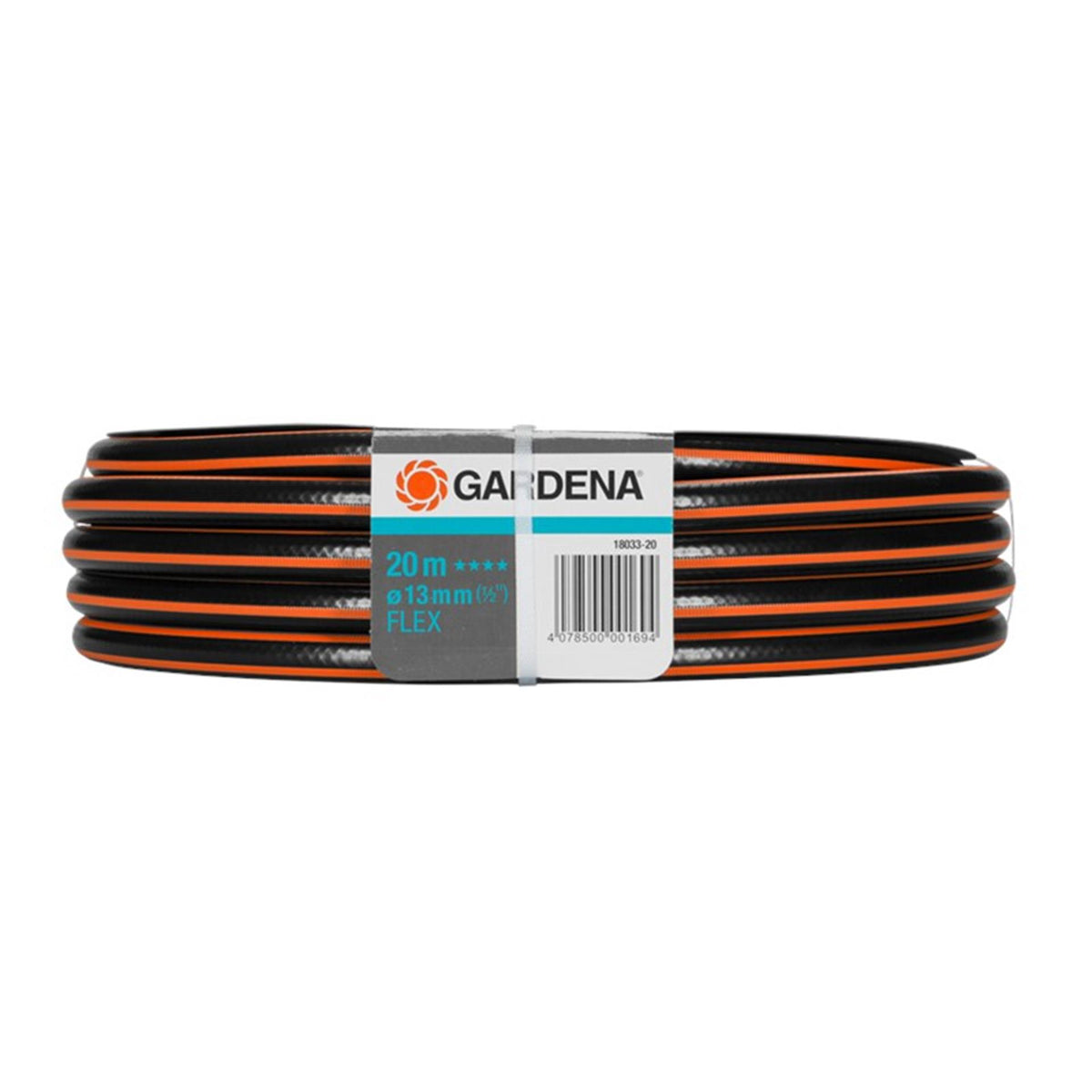 Tuyau flexible confort Gardena 13 mm (1 2 ) (noir orange, 18033-20, 20 m)