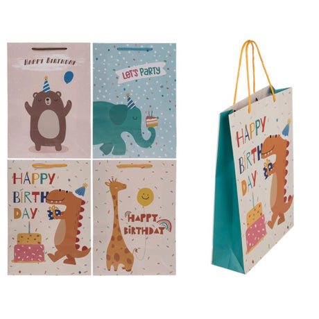 Sac cadeau d'anniversaire Out of the blue 25x8x34,5cm