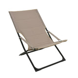 No brand chaise longue rembourrée 4 positions beige
