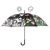 Esschert design parapluie à changement de couleur oiseau