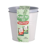 Autres marques kit de culture seau tomates et laitue bio 17cm métal | 8 pièces