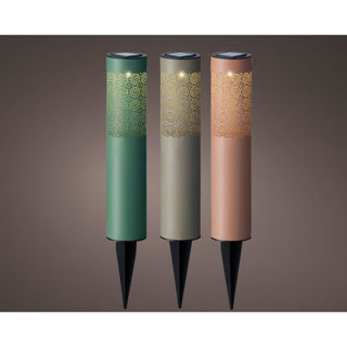Lanterne solaire torche fer 3 assortis | 12 pièces