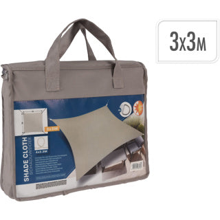 No brand toile d'ombrage carré 3 mètres taupe