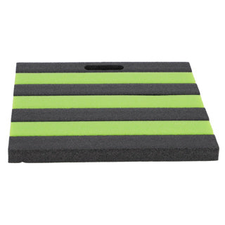Tapis de genou 35 x 30 cm noir vert | 4 pièces