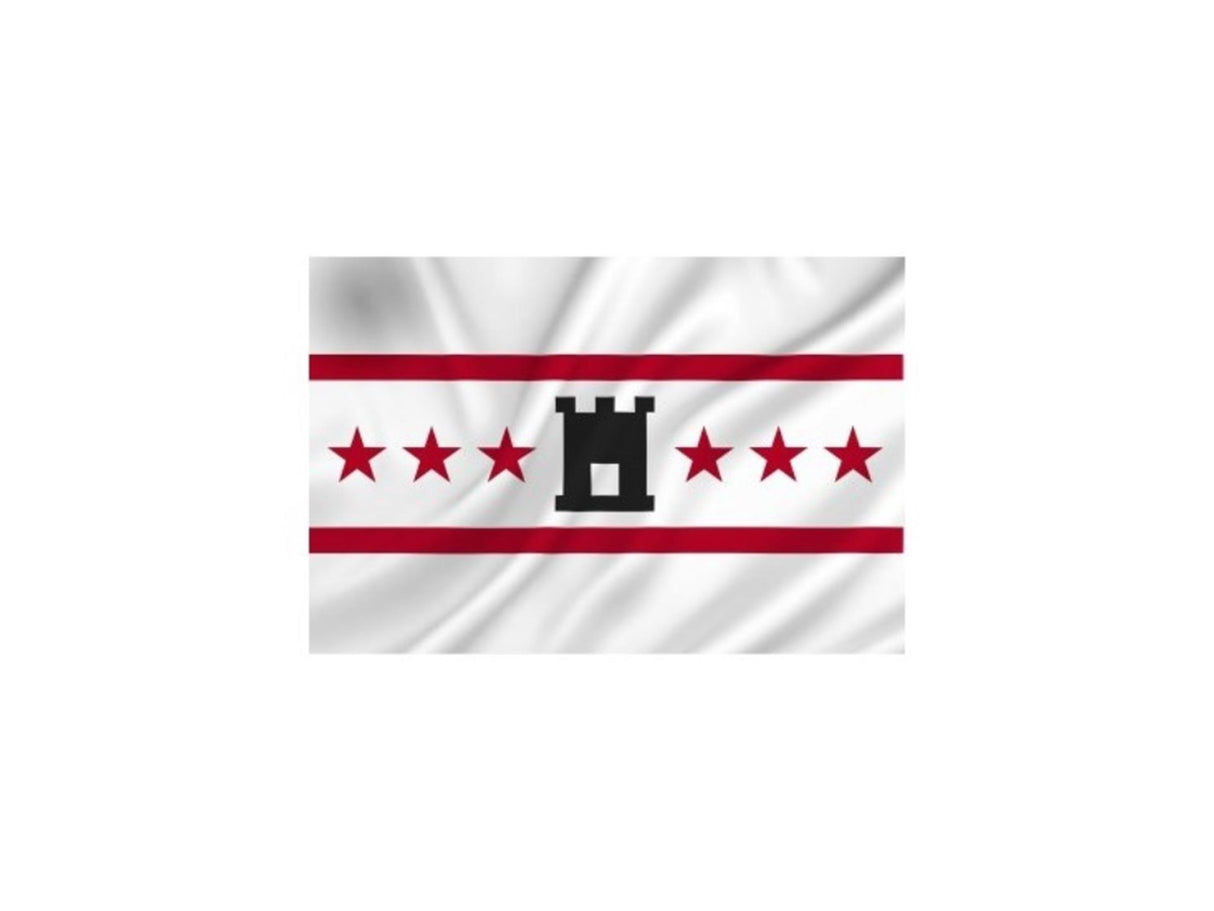 Dokkumer flags drapeau central Drenthe 150x 225 cm poly filé dvc