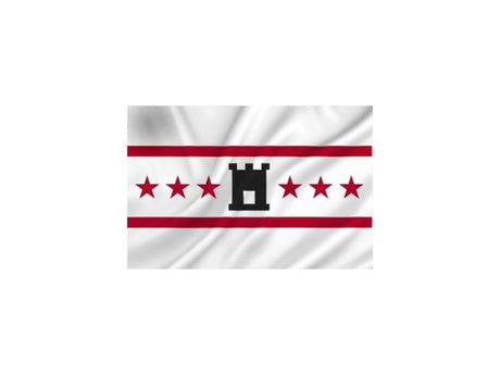 Dokkumer flags drapeau central Drenthe 150x 225 cm poly filé dvc