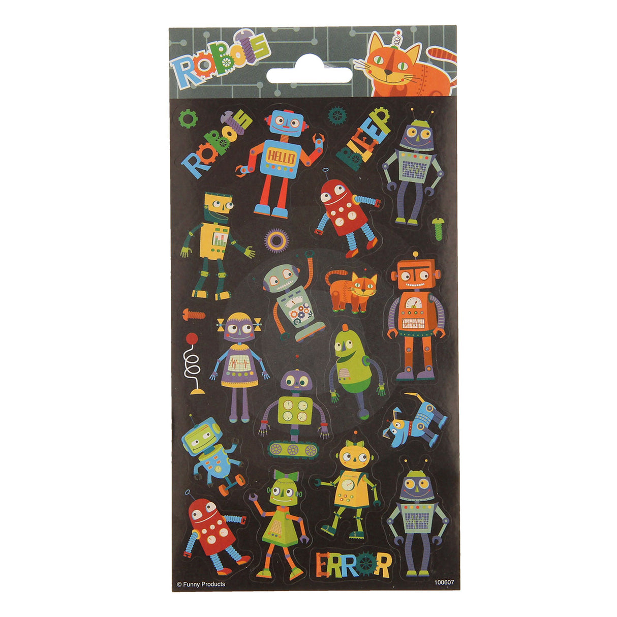 Feuille d'autocollants Totum robots