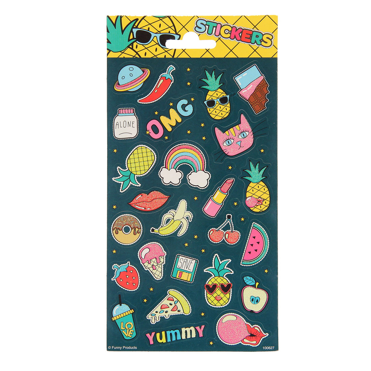 Totum stickervel twinkle pineapple