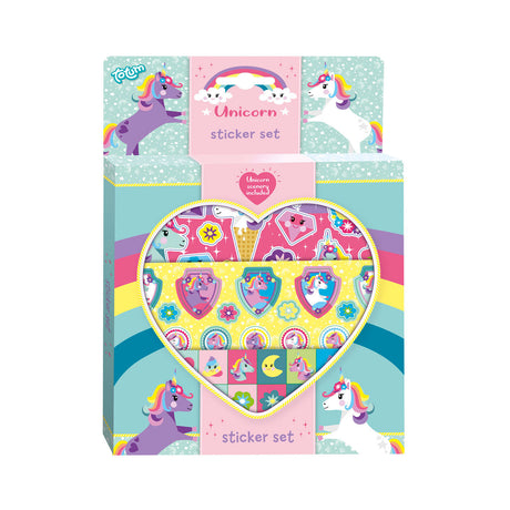Ensemble d'autocollants licorne Totum