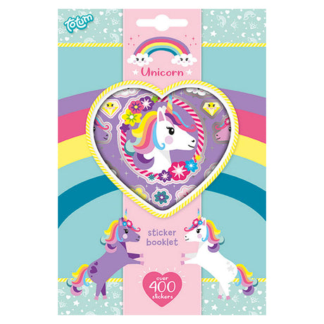 Feuilles d'autocollants licorne Totum, 4 pcs.