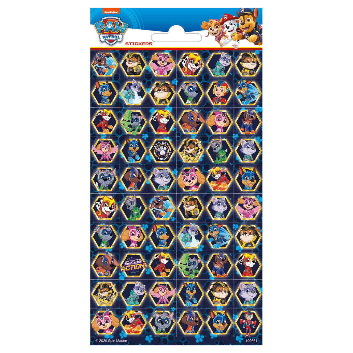 Feuille d'autocollants Totum Paw Patrol