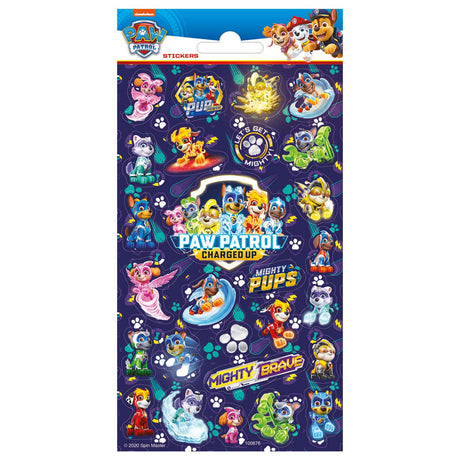 Feuille d’autocollants Totum scintillant Paw Patrol