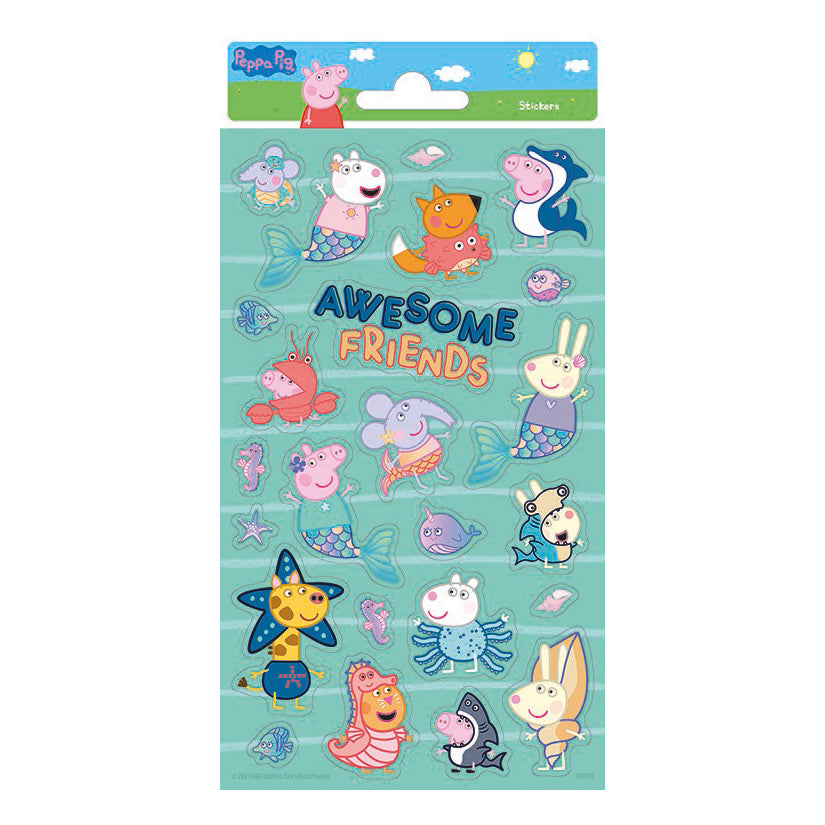 Feuille d'autocollants Totum scintillant - Peppa Pig
