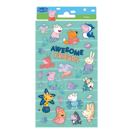 Feuille d'autocollants Totum scintillant - Peppa Pig