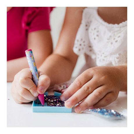 Totum Licorne Craft Case Ensemble d'artisanat 2 en 1, fabrication de bracelets et de peinture au diamant - jouets créatifs pour les filles à partir de 5 ans, pointe cadeau, paquet de bijoux artisanaux