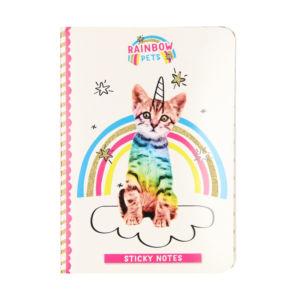 Total Rainbow Pets Sticky Notes Booklet Kat