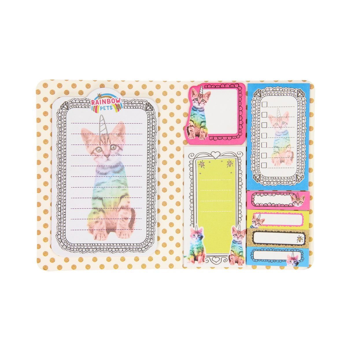 TOTUM RAINBOW PETS - Booklet Sticky Notes Kat