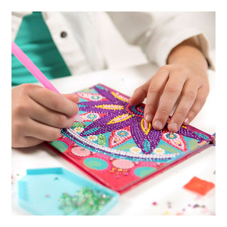 Totum diamant carnet 079700 astuce cadeau - livre d'écriture créatif - peinture diamant mandala à partir de 6 ans