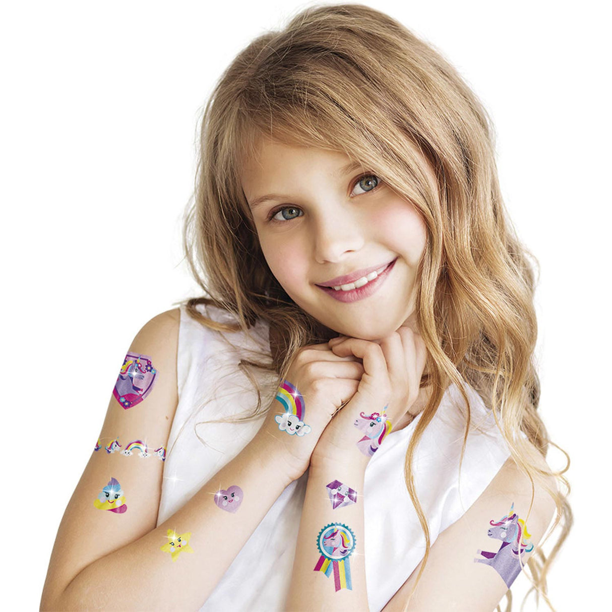 Totum licorne tatouage 40 pièces tatouage enfant métallisé - maquillage enfants habillage et fête et accessoires d'habillage