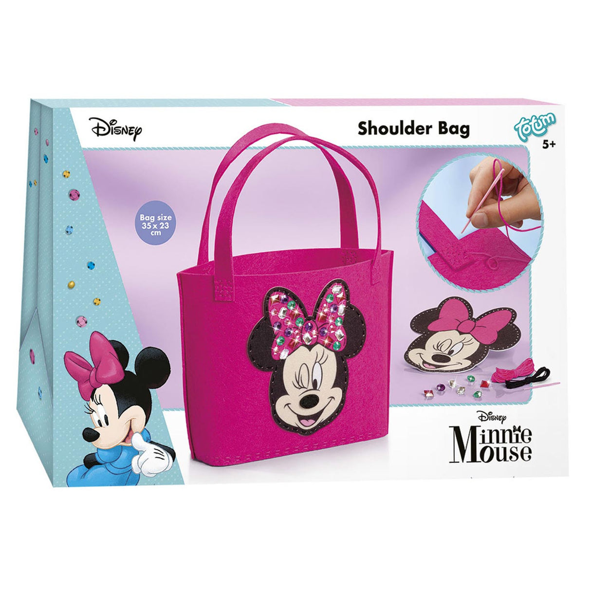 Totum Minnie Mouse Haz tu propia bolsa de fieltro