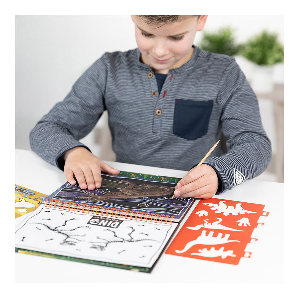 Totum dino pour toujours - livre à gratter