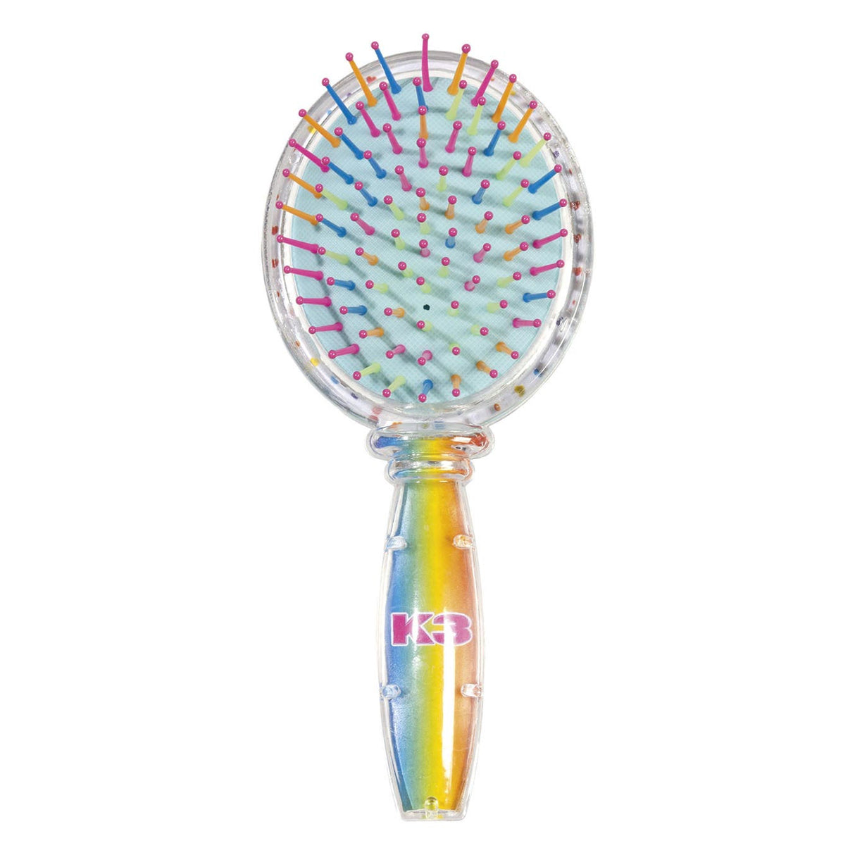 Brosse à cheveux pour enfants Totum K3 Glitter - Jouet filles junior à partir de 3 ans - avec paillettes mobiles - Studio 100 Kids Beauty
