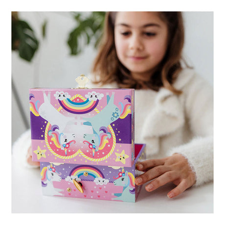 Boîte de bijoux de licorne totum avec de la musique