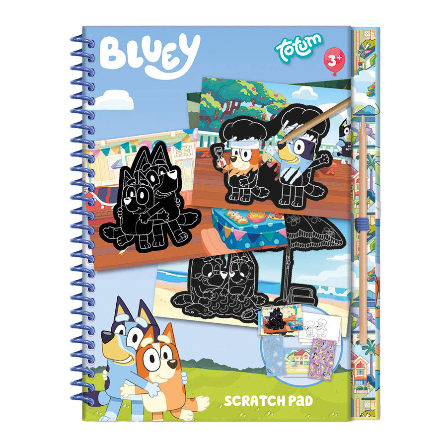 Book Bluey Scratch Book avec 10 cartes à gratter