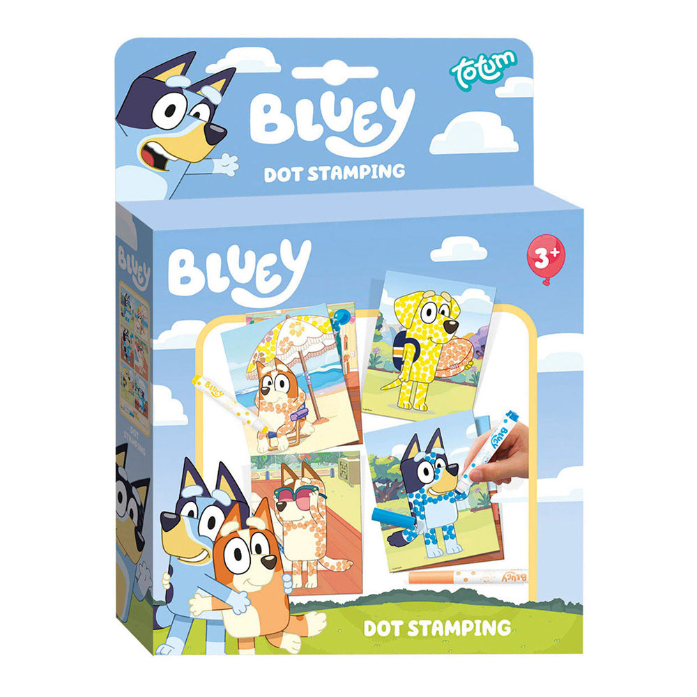 Totum Bluey stamp and coloring book with templates