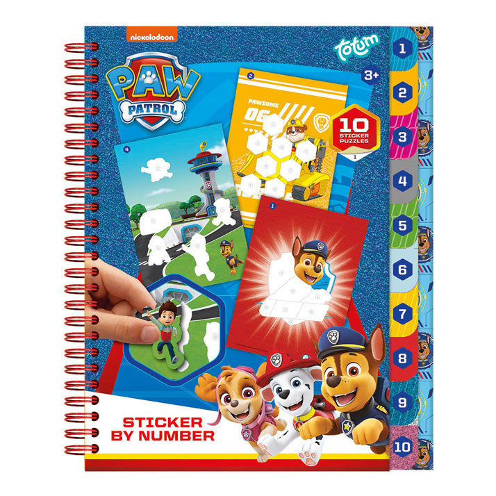 Totum Paw Patrol Lepping by number Book