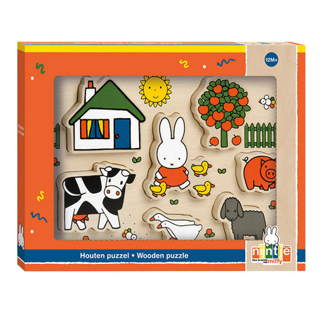 Puzzle en bois Miffy, puzzle de formes - jouets éducatifs junior - tout-petit, enfant d'âge préscolaire - à partir de 1 an - conseil cadeau jouets bambolino