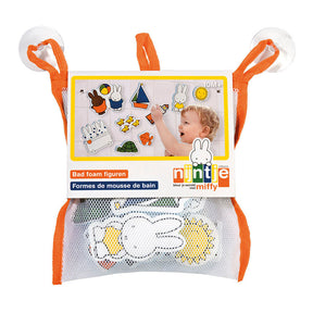 Bambolino Miffy jouets de bain figurines de bain, jouets éducatifs 10 pièces dans un filet de rangement - jouets préscolaires pour tout-petits - à partir de 1 an
