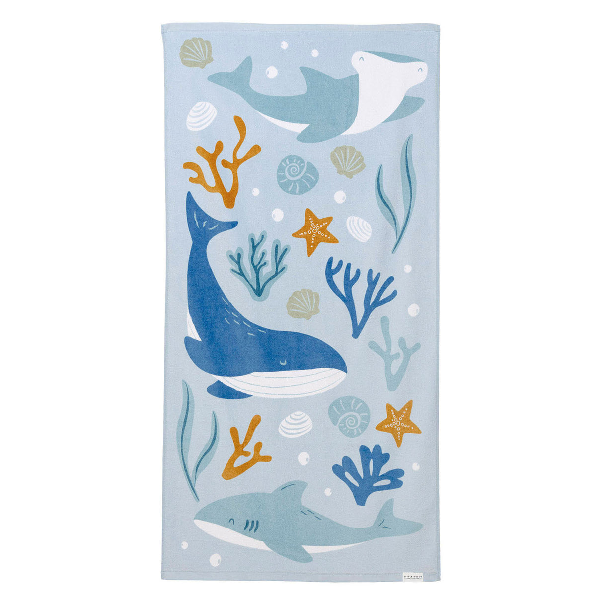 Serviette de bain Little Dutch Ocean Dreams bleu - 120cm